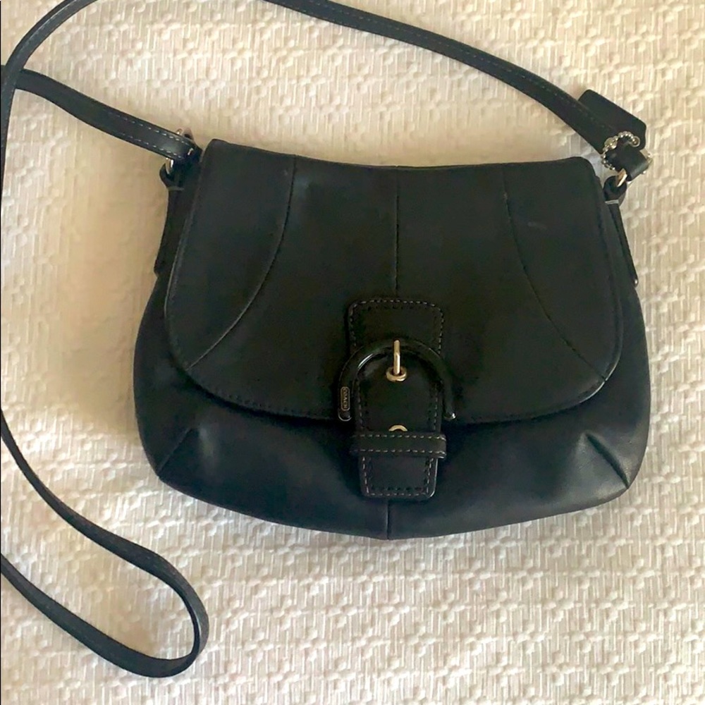 Coach mini shoulder leather bag